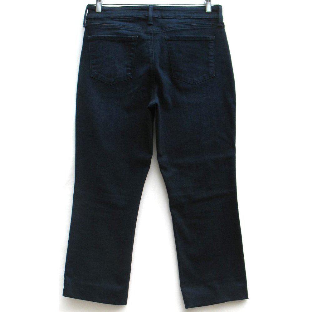 NYDJ Marilyn Straight Dark Hemmed Stretch Sz 12